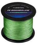 Thinner Braided Fishing Line, Ultra-Strong Abrasion Resistant Zero Stretch Braided Line, 4&8 Strand - color: Moss Green, size: X4-20lb-164yds-0.18mm