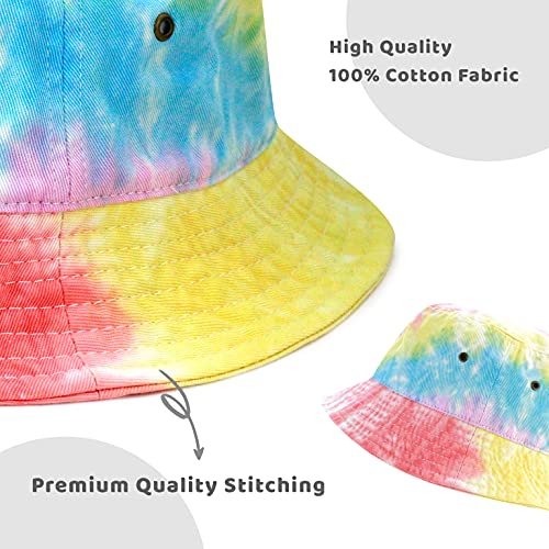 Cotton Bucket Hat Packable Sun Hat – Unisex Summer Travel Beach Fisherman Hat for Men Women Outdoor Fishing Hiking - color: 1. Color 5, size: Small-Medium