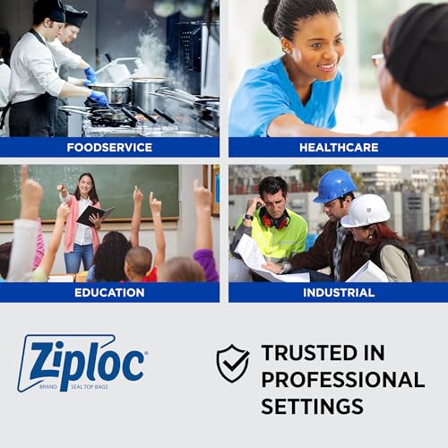 SC Johnson Professional Ziploc Brand Food Storage 2 Gallon Bags, Food Storage Ziploc Brand Bags, Commercial Pack, 100 Count Box, for Professional Use Only - size: 100 Count (Pack of 1)