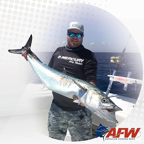 American Fishing Wire Surfstrand Micro Supreme Bare 7x7 Stainless Steel Leader Wire- Fishing Leader Line for Saltwater, 13lb Test - 20lb Test, Camo Color, 5m Length - color: Camo, size: 20 lb / 5m