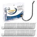 UCEC Fishing Hooks Octopus Hooks for Saltwater Freshwater High Carbon Steel Offset Circle Octopus Catfish Hooks for Catfish Trout Fishing Size 1/0 3/0 5/0, 50pcs/Box - size: 5/0