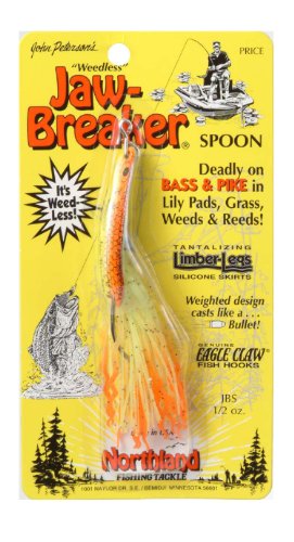 Northland Tackle Jaw-Breaker Spoon Lure, Assorted Sizes and Colors - color: Sunrise, size: 1/2 Oz