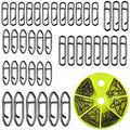 Fishing Power Clips Kit,40PCS High Strength Stainless Steel Speed Clip for Fishing Lure Quick Change, Freshwater Saltwater Crankbait Popper Lures Quick Snap Connector Tackle