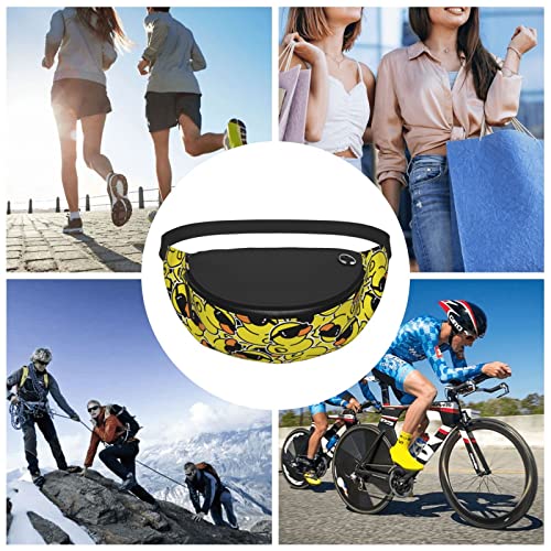Funny Duck with Glasses Fanny Pack Crossbody Waist Bag Pack for Men Women. Belt Bag for Travel Walking Running Hiking Fishing. - color: Funny Duck With Glasses