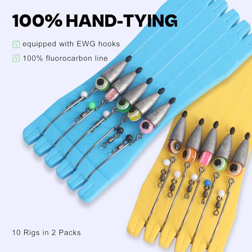 Texas Rig Kit 10 PCs 3/16 1/4 3/8oz with Paddle Tail Swimbaits and Reusable Bait Rig Keeper Case, Quick-Fishing Bass Fishing Lures Kit - color: 3/16oz,1/0 - 10Pack