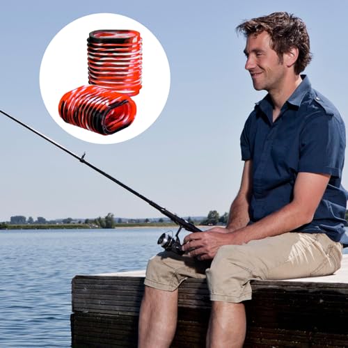 Karlak 2pcs Fishing Reel Handle G Sleeve Baitcaster Knob Covers for Fishing Reel - color: Black