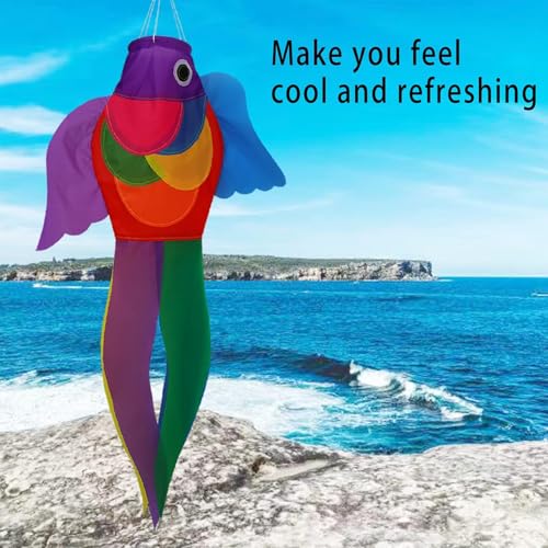 Fish Windsock Summer Wind Socks Outdoor 40 Inch Heavy Duty Clearance - color: Green