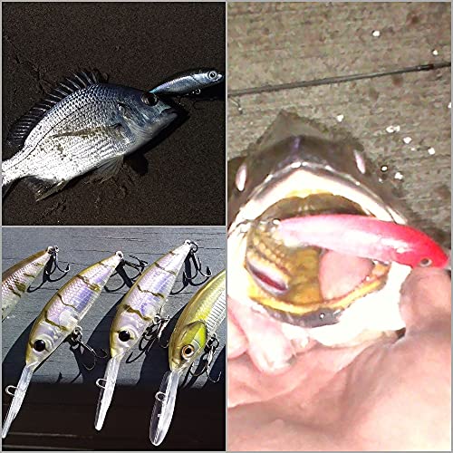 10 Blank Unpainted Minnow Crankbait Topwater Lipless Jerkbait Fishing Lures V3 - color: UPM514P10