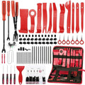 GLK 248pcs Trim Removal Tool, Pry Tool, Door Panel Removal Tool Kit | Fasteners Remove Tool with Car Retainer Bumper Clips, Automotive Hook Set, red - color: Red