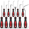 11-Piece Large Hook and Pick Set with Clip Removal Tool, Precision O-Ring Removal Kit for Automotive Mechanic and Electronic Maintenance Car Auto Oil Seal Mini Hooks