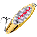 PROBEROS Fishing Spoons Lures Bass Baits Jigging Bait Tackle with Treble Hooks Hard Metal Spoon Fishing Lure Weight Pick 10 Pcs/Pack Silver Gold - color: 10PCS Gold, size: 28G-1OZ