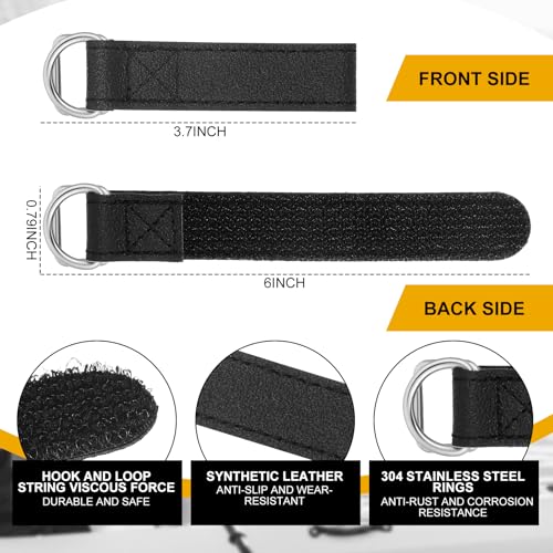 Gejoy 8 Pcs Kayak Paddle Leash Heavy Duty Retractable Coiled Lanyard Pole Tether Straps for Kayaking Boating Canoeing Fishing Pole Rod Board Fishing Accessories