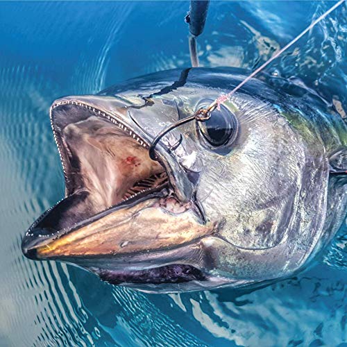 Mustad Demon Perfect® Inline Circle Hook - 1X Fine Fishing Hook, Wide Gap Circle Hook, Ideal for Saltwater & Freshwater Fishing, Original Design Big Fishing Hook - size: 4/0, style: Pack of 100