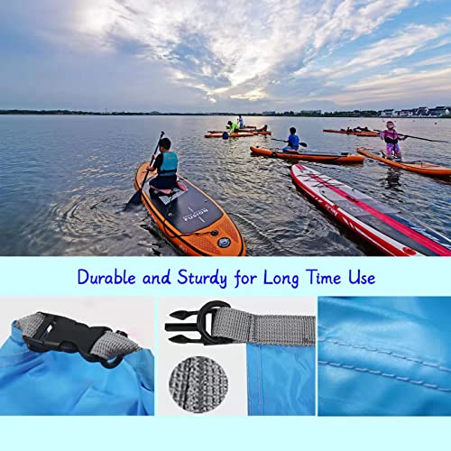 CMCOOPLX 10L/20L/40L/70L Waterproof Dry Bags, Lightweight Canoe Storage for Kayaking Rafting Boating Hiking Camping Travel Fishing Sea Swimming - color: Orange, size: 20L