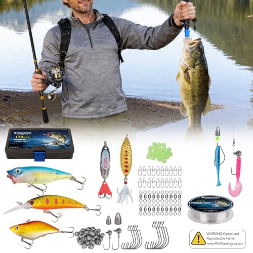 THKFISH Telescoping Fishing Rod and Reel Combo with Backpack, Carbon Fiber Travel Fishing Pole Spinning Reel Kit with Fishing Lures, Fishing Tools Kit for Men - color: Camo Backpack With Fishing net & rod, size: 1.8M 5.9FT