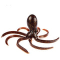 Artificial Octopus Swimbait, Skirt Tail Lure | 3.54/7.87/9.45in, jig head sinking trolling bait. Lingcod, bass, rockfish, saltwater. - color: Brown 9.45inch/8.47oz