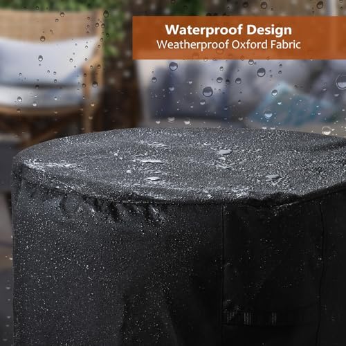 Turkey Fryer Cover, Waterproof Crawfish Boiler Cover for Big Easy Turkey Fryers,Protective Covers for Seafood Boil Pot and Burner Kit-21 D x 21" W x 25" H - size: 21" D x 21" W x 26" H