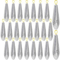 Landhoow Drop Shot Fishing Sinker Weights Kit Freshwater Catfishing Fishing Sinker Bass Casting Removable Line Saltwater Streamlined Snap Weight for Trolling Surf Tackle - size: 2.5 oz