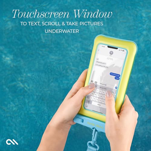 Case-Mate 2 Pack IP68 Waterproof Phone Pouch - Citrus Splash | Touchscreen Floating Waterproof Phone Case with Crossbody Lanyard - Fits All Phones - Beach Cruise Ship Travel Essentials - color: Citrus Splash - 2 Pack