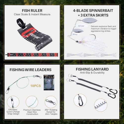 Goture Dual-Length Telescopic Fishing Poles & Reel Combo - size: 8-9FT