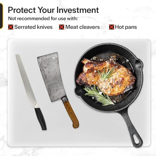 Commercial Grade Green Cutting Board - 18 x 12 Inch 1/2" Thick HDPE Dishwasher Safe for Salad, Vegetables, Fruit, Large Size - color: Green