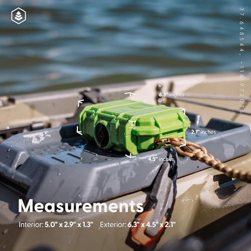 Evergreen 52 Waterproof Dry Box Protective Case - Travel Safe/Mil Spec/USA Made - for Cameras, Camping, Fishing, Hiking, Traveling, Water Sports, Knives, Survival (Black) - color: Black