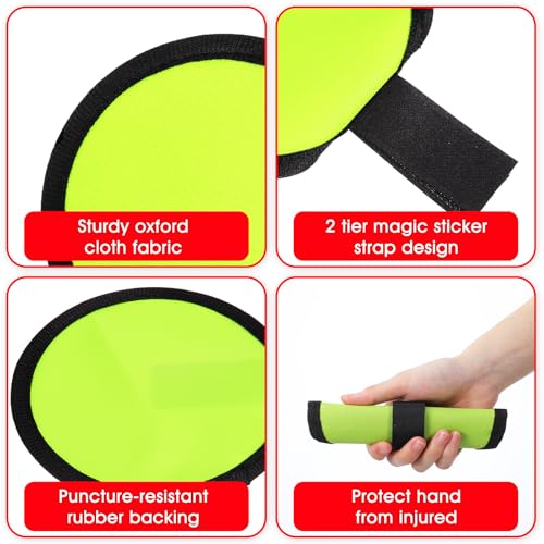 Larrel 6 Pack Fishing Lure Wraps Fishing Rod Sleeves Lure Cover Fish Hook Covers Bait Storage Protectors Rod Sleeve Guard, Green