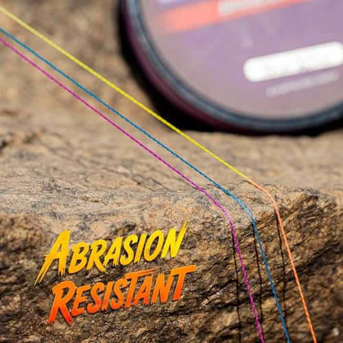 KastKing SuperPower Braided Fishing Line - Abrasion Resistant Braided Lines – Incredible Superline – Zero Stretch – Smaller Diameter – A Must-Have! - color: X4-Purple Camo, size: 15LB(300 Yds)