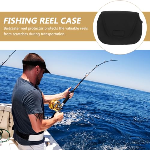 Fishing Reel Bag Pouch Small Protective Cover Portable Baitcaster Reel Storage Case Sleeve and Tackle Organization