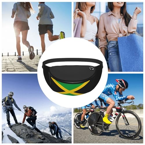 Flag of Jamaica Fanny Pack Crossbody Waist Bag Pack for Men Women. Belt Bag for Travel Walking Running Hiking Fishing. - color: Flag Of Jamaica