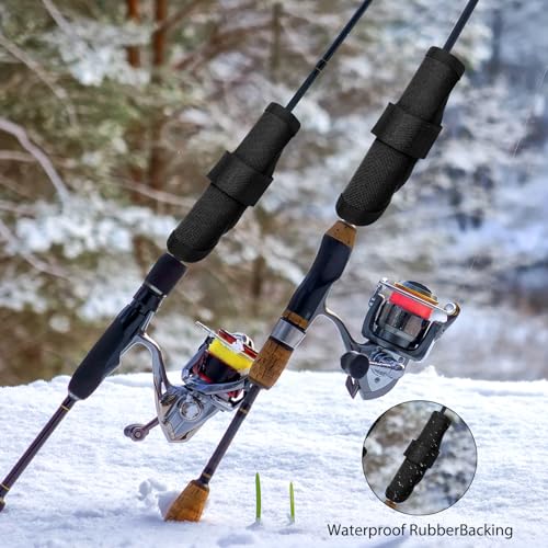 8 Pack Fishing Lure Covers，Lure Wraps for Fishing Rod，Fishing Hook Bait Covers - color: black