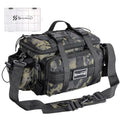 Sougayilang Fishing Tackle Bags with 3600 Tackle Tray - Fishing Tackle Storage Bags for Saltwater or Freshwater Fishing Gear - Padded Shoulder Strap - Tackle Box Bag Fishing Bag(Green) - color: Green with a 3600 Tackle Tray