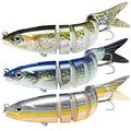 TRUSCEND Swimmax Easy Catch Fishing Lures with BKK Hooks, Wiggling, Vibrating, Rattling and Gurgling for More Bites, Heavy-Duty Dyneema Fiber Jointed Swimbaits for Bass, Trout, Crappie, Walleye, Pike - color: B-4",0.35oz