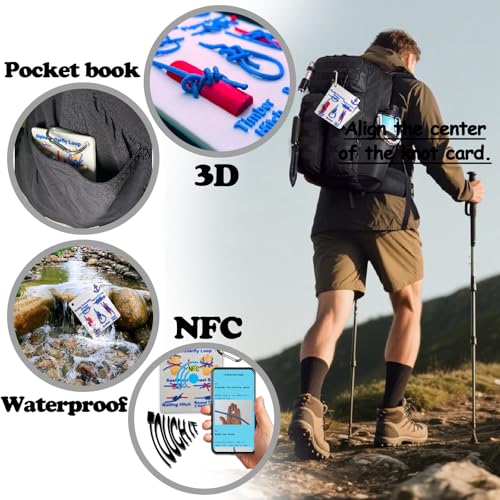 NFC Sailboat Knot 3D Card Nautical Knot Tying Kit for Boaters and Sailors，Sailing Knots Practice kit，Knot Tying Practice kit，Rope Tying kit，Write Your Name.