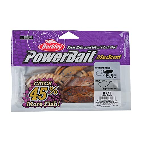 Berkley PowerBait MaxScent Creature Hawg - color: Rusty Craw
