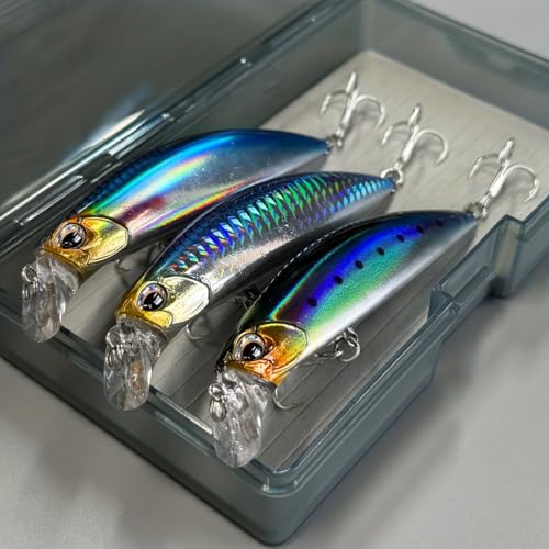 3pcs 11cm 30g Minnow Fishing Lure Kit Isca Carkbait Wobblers Swimbait Fishing Tackle Sinking Artificial Jerbaits Wobbler for Pike Bass Trout Fishing Tackle - color: AH1131-4.3'' 1.1oz