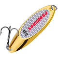 PROBEROS Fishing Spoons Lures Bass Baits Jigging Bait Tackle with Treble Hooks Hard Metal Spoon Fishing Lure Weight Pick 10 Pcs/Pack Silver Gold - color: 10PCS Gold, size: 40G-1.4OZ