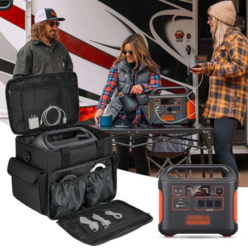 LEFOR·Z Carrying Case Compatible with Jackery Explorer 2000 v2/1500/1000 Plus/ECOFLOW Delta 2/BLUETTI AC180,Portable Power Station Travel Bag for Charging Cable and Accessories(Bag Only) | Portable Power Station Travel Bag Fits for Anker SOLIX C1000 Gen 2