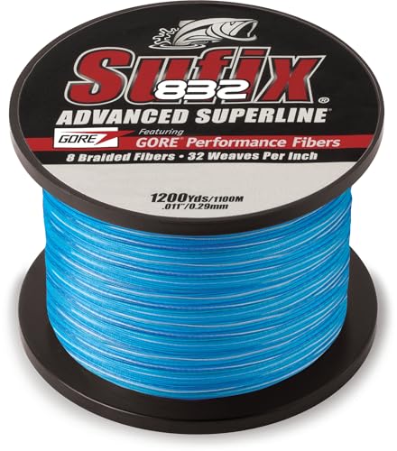 Sufix 832 Braid Line-1200 Yards - color: Coastal Camo, size: 65 lb