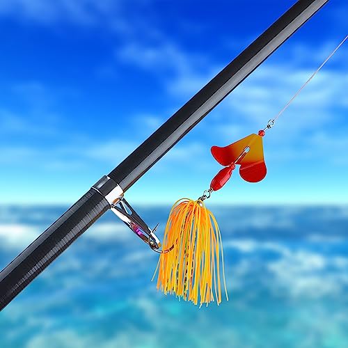 Spinnerbaits Buzzbaits Bass Fishing Lures Kit Buzz Bait Multicolor Spinner Bait Swimbait Metal Jig Lure for Bass Pike Trout Fishing - style: B-6pack