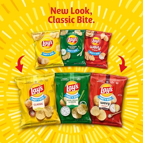 Lay's Potato Chips Variety Pack, 1 oz Bags, (21 Pack) (Packaging and Formula May Vary)