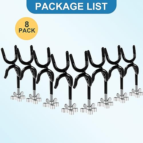 Fishing Rod Holders for Boat 8Pcs of 20 Degree 4 Inch | Sure Grip Steel Rod Boat Holder Fishing Rod Holder with Mounting Base Boat Rod Holders for Fishing