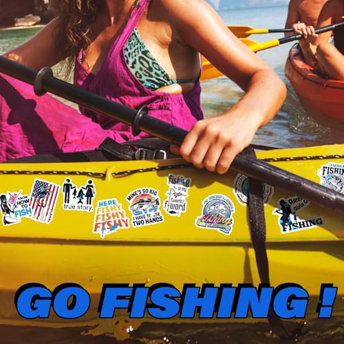 Joyppy 155 PCS Funny Fishing Stickers for Adults, Holographic Outdoor Waterproof Vinyl Fish Decals for Boat Laptop Tool Trackle Box Cooler Gifts for Men Dad Fisherman