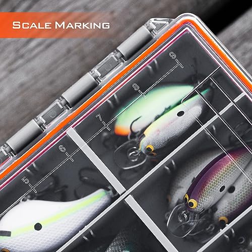 KastKing HyperSeal Waterproof Tackle Box, Waterproof 3600 Tackle Trays, Fishing Tackle Box Organizer with Removable Dividers, Lure Box and Terminal Tackle Storage, 1 Pack - size: 3600 (1 Pack)