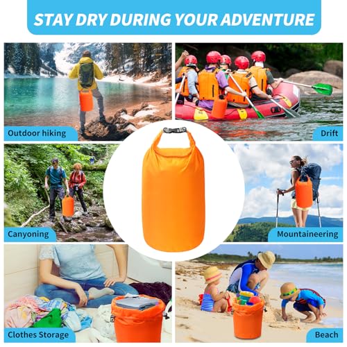 Dry Bag Set, Waterproof Small Lightweight Dry Bags for Paddle Board Kayaking, Fishing, Camping(Orange, 40L 2Pack) - color: Orange, size: 40L 2Pack