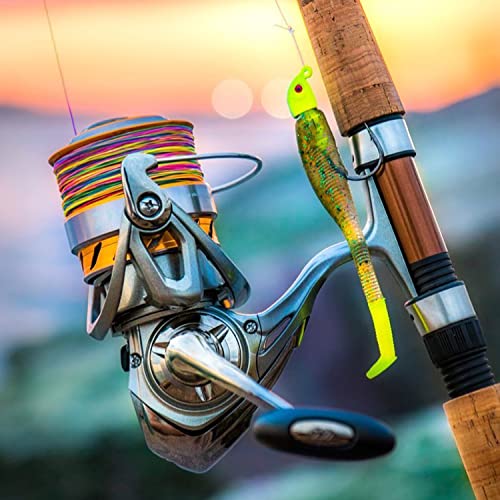 RUNCL 8 Strands Braided Fishing Line - High Visibility Colored Braid Line, Super Strong, Abrasion Resistant, No Stretch, 328yds/546yds/1093yds, 12lb to 100lb for Saltwater or Freshwater Fishing - color: Multicolor, size: 15lb - 546yds
