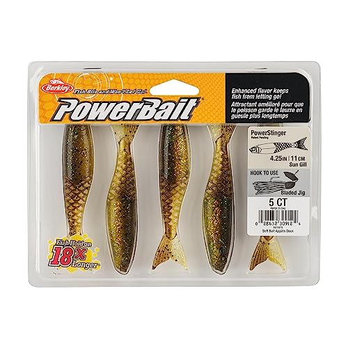 Berkley PowerBait PowerStinger Fishing Soft Bait - color: Sun Gill, size: 4 1/4"