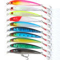 EXAURAFELIS Suspending Jerkbaits California Surf Fishing Lures Fishing Gear Minnow Lure swimbaits Minnow Lure Baits Kit Topwater Baits Swimbait for Bass Trout Pike Catfish FishingPlug Freshwater
