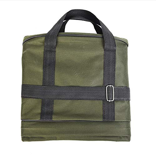 Conskyee Portable Foldable Fishing Rod Case, Fishing Pole Bag, Double Layer Oxford Travel Storage for Short Rods & Reels, Compact for Backpack (80cm/2.62ft)