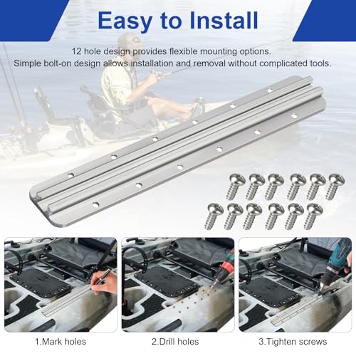 Kayak Track Kayak Rail Accessories Mount - size: 12 In